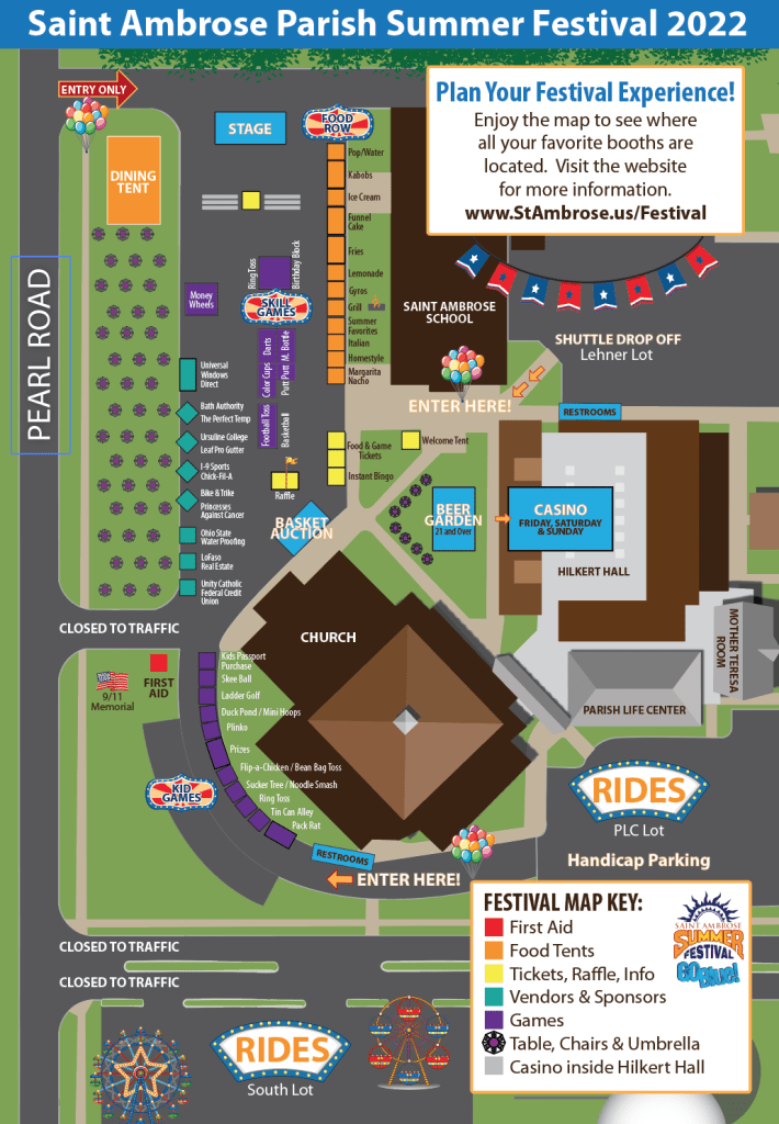 Festival Map Saint Ambrose Catholic Parish