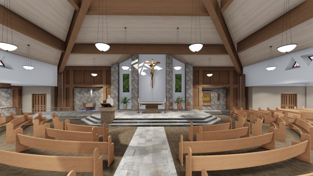 Vision 2020 Church Render 5 - Saint Ambrose Catholic Parish