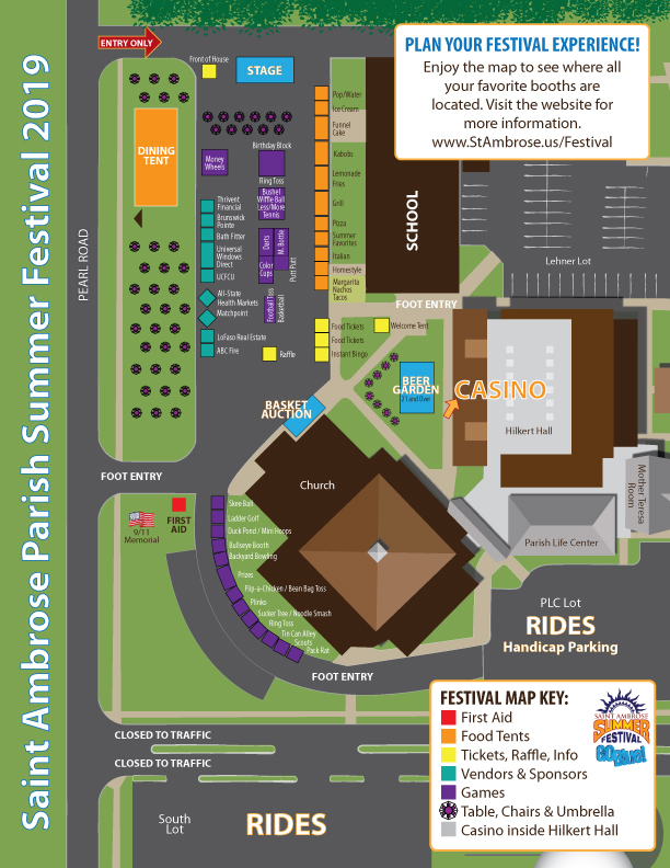 St Ambrose Campus Map Festival Map   Saint Ambrose Catholic Parish