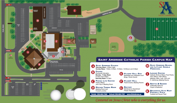 Saint Ambrose Campus Map - Saint Ambrose Catholic Parish