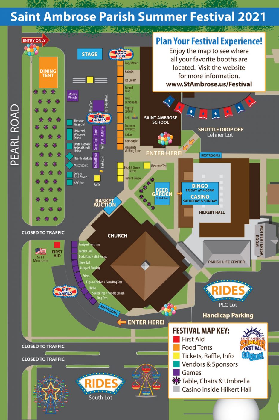 Festival Map - Saint Ambrose Catholic Parish