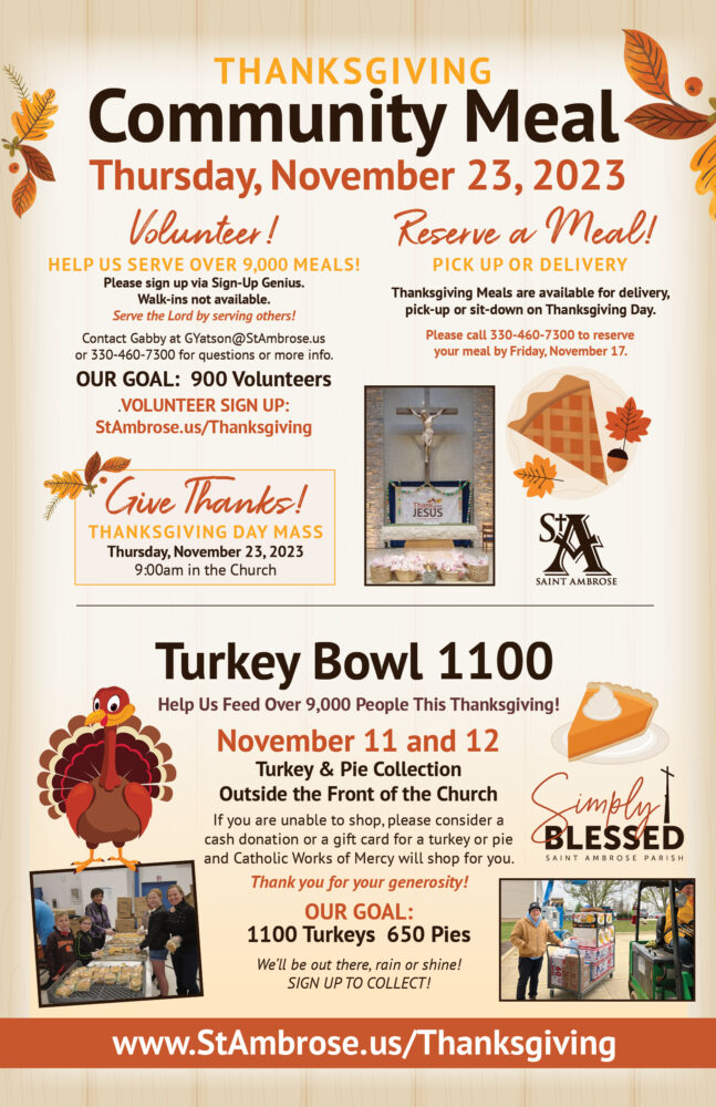 Thanksgiving Community Dinner - 2023, Hope Gospel Mission