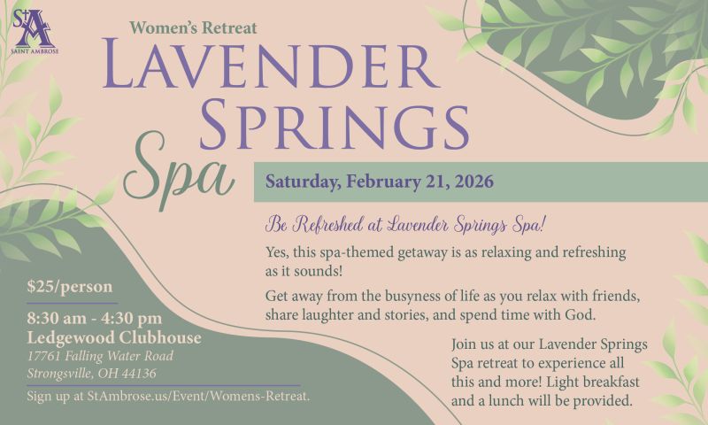 Women’s Retreat – Lavender Springs Spa